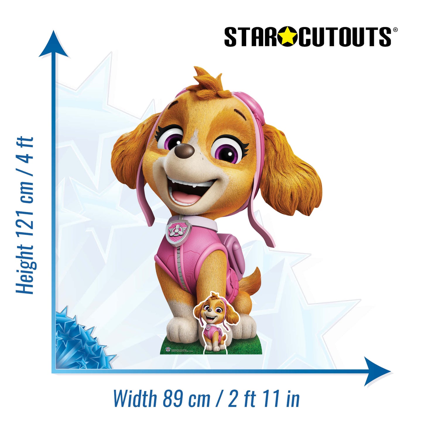 SC4606 Paw Patrol Skye Air Rescue Puppy  Cardboard Cut Out Height 121cm