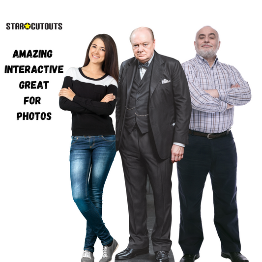 SC4609 Sir Winston Churchill Cardboard Cut Out Height 169cm