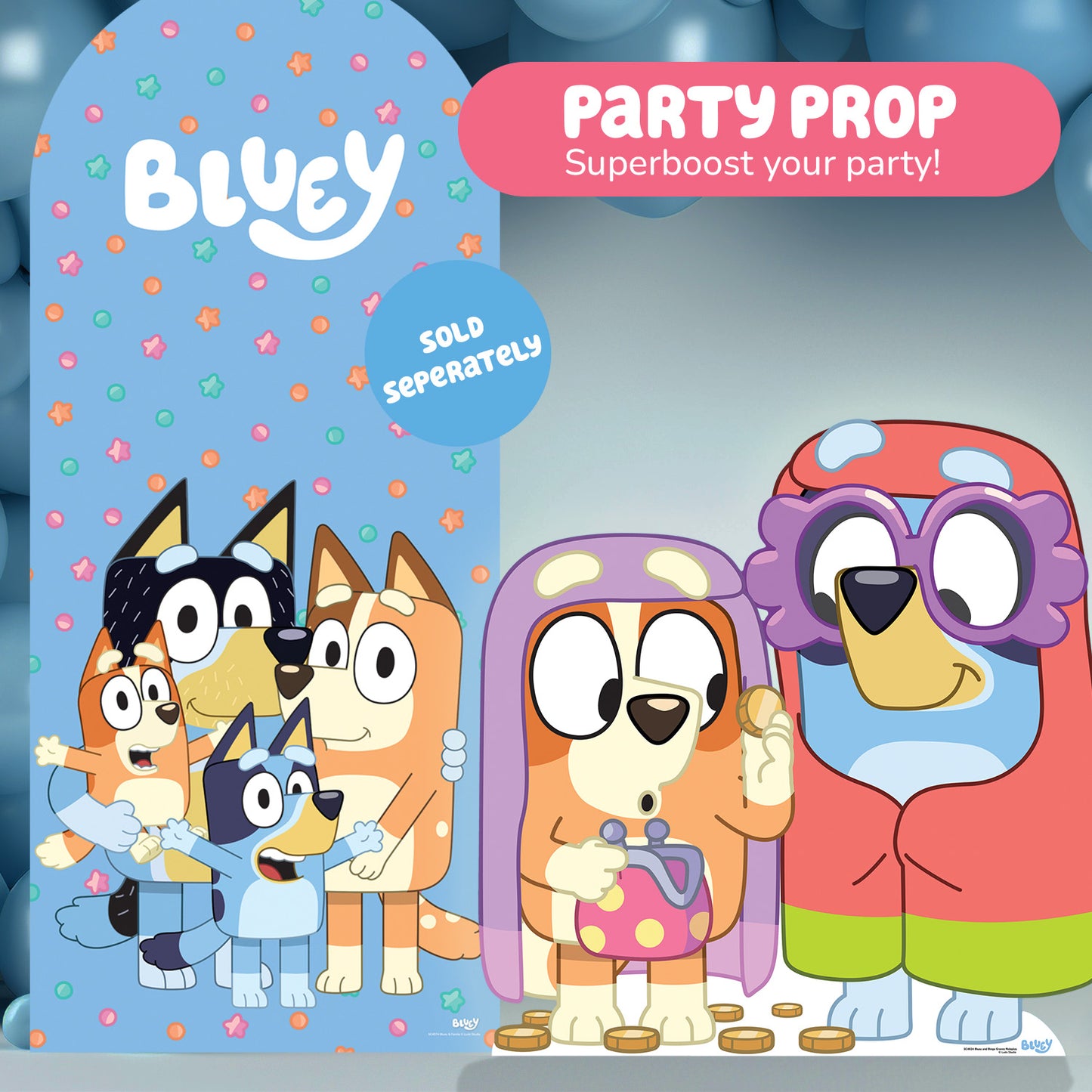 SC4624 Bluey and Bingo Grannies  Cardboard Cut Out Height 91cm