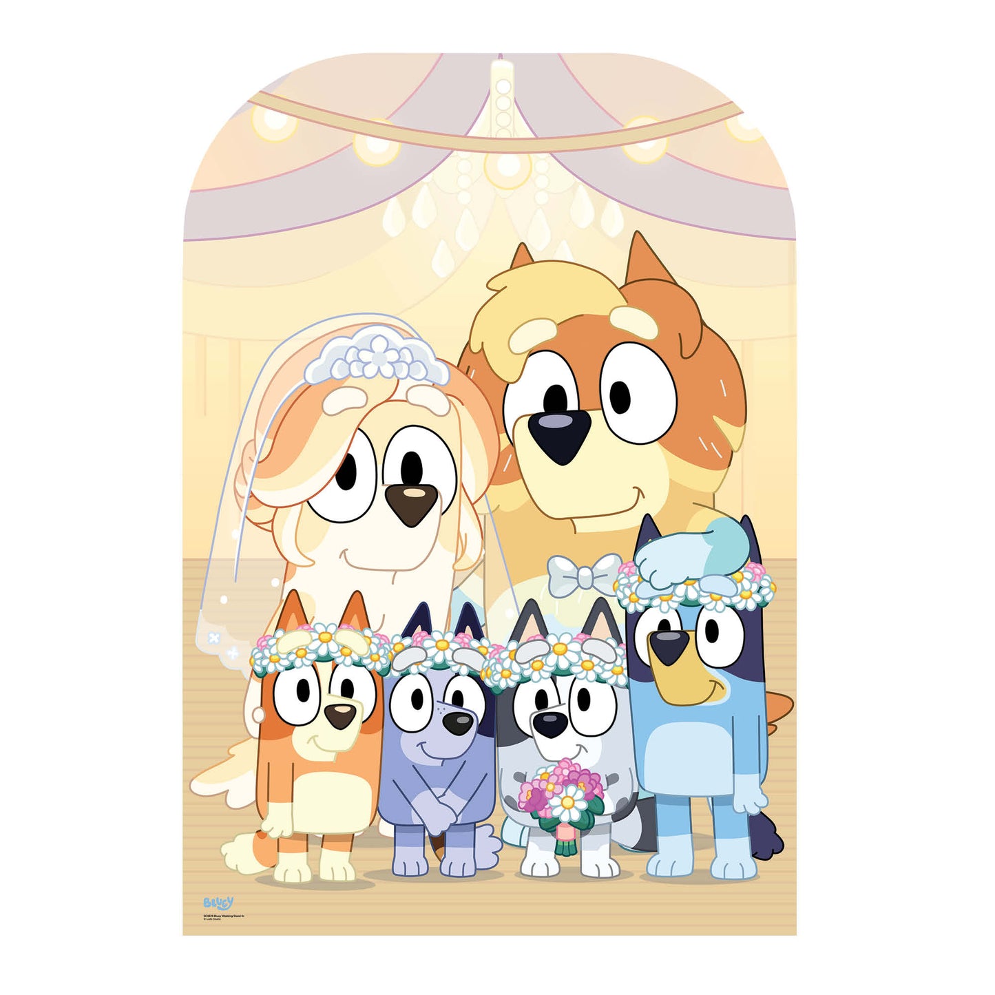 SC4625 Bluey Wedding Stand-In  Cardboard Cut Out Height 131cm