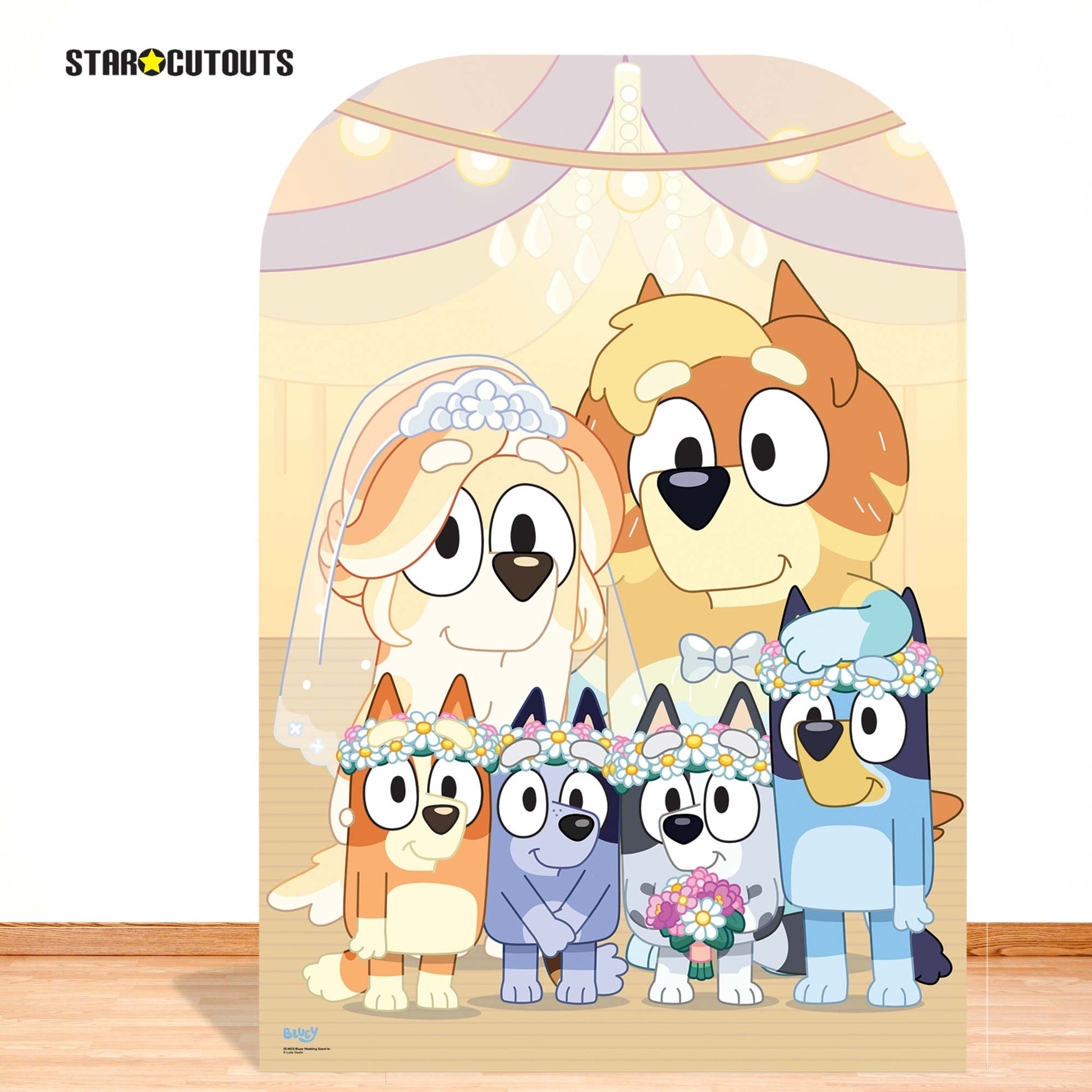 SC4625 Bluey Wedding Stand-In  Cardboard Cut Out Height 131cm