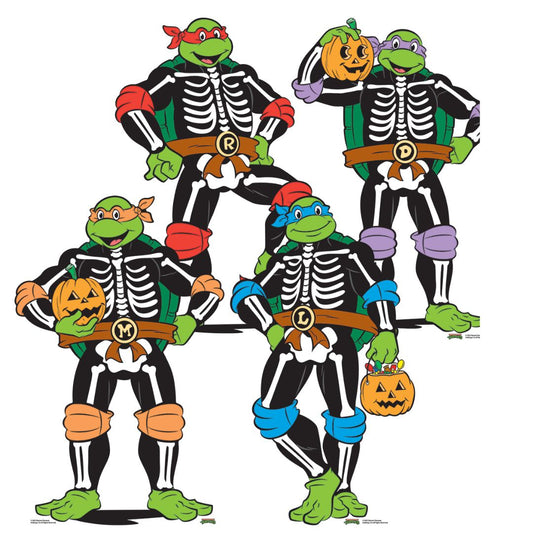 SC4639 TMNT Halloween Star Mini Multi Pack Teenage Mutant Ninja Turtles  Cardboard Cutouts Height 64cm