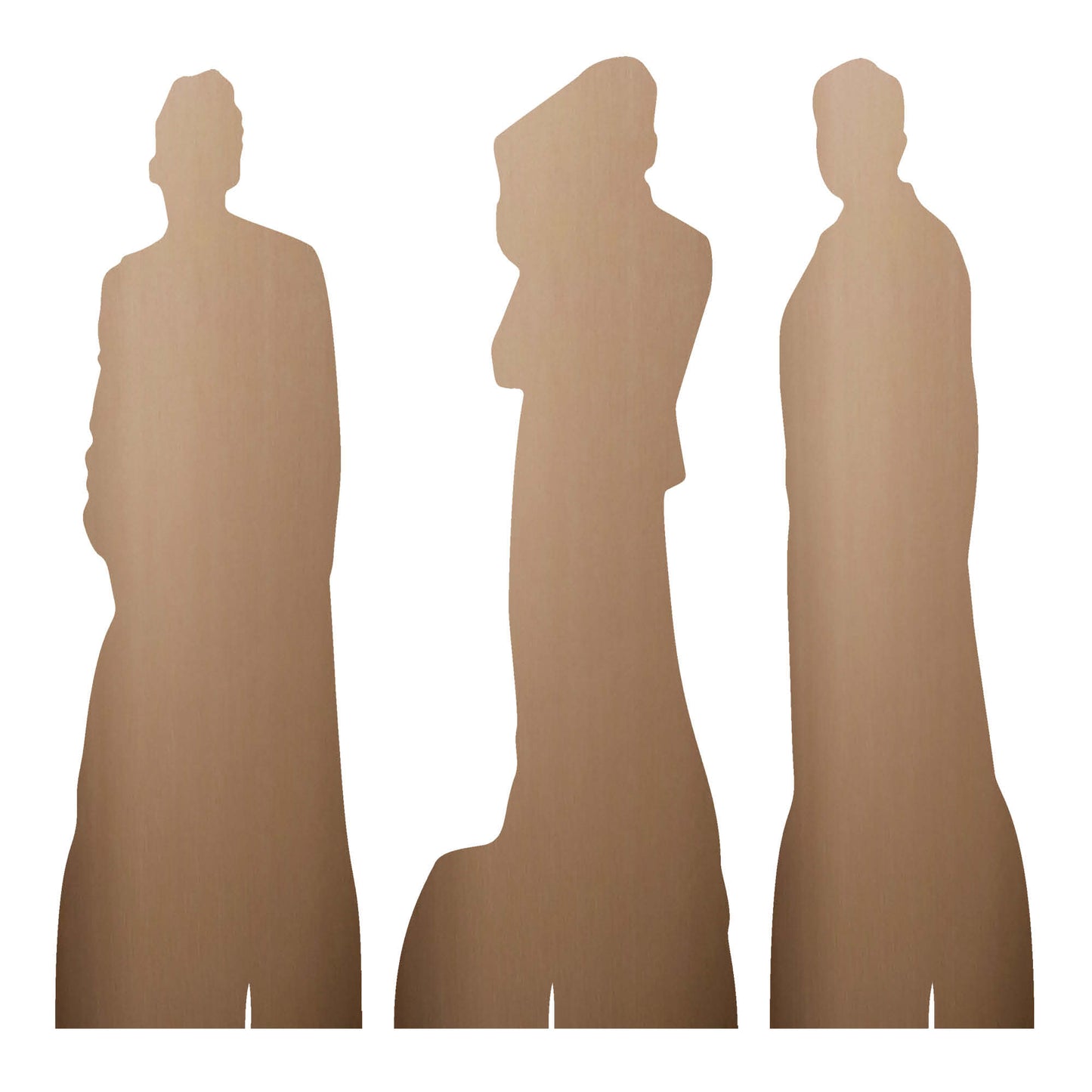 SC4644 Doctor Who  David Tennant The Fourteenth Doctor Shelf Top Set of Three Cardboard Cut Out Height 31cm