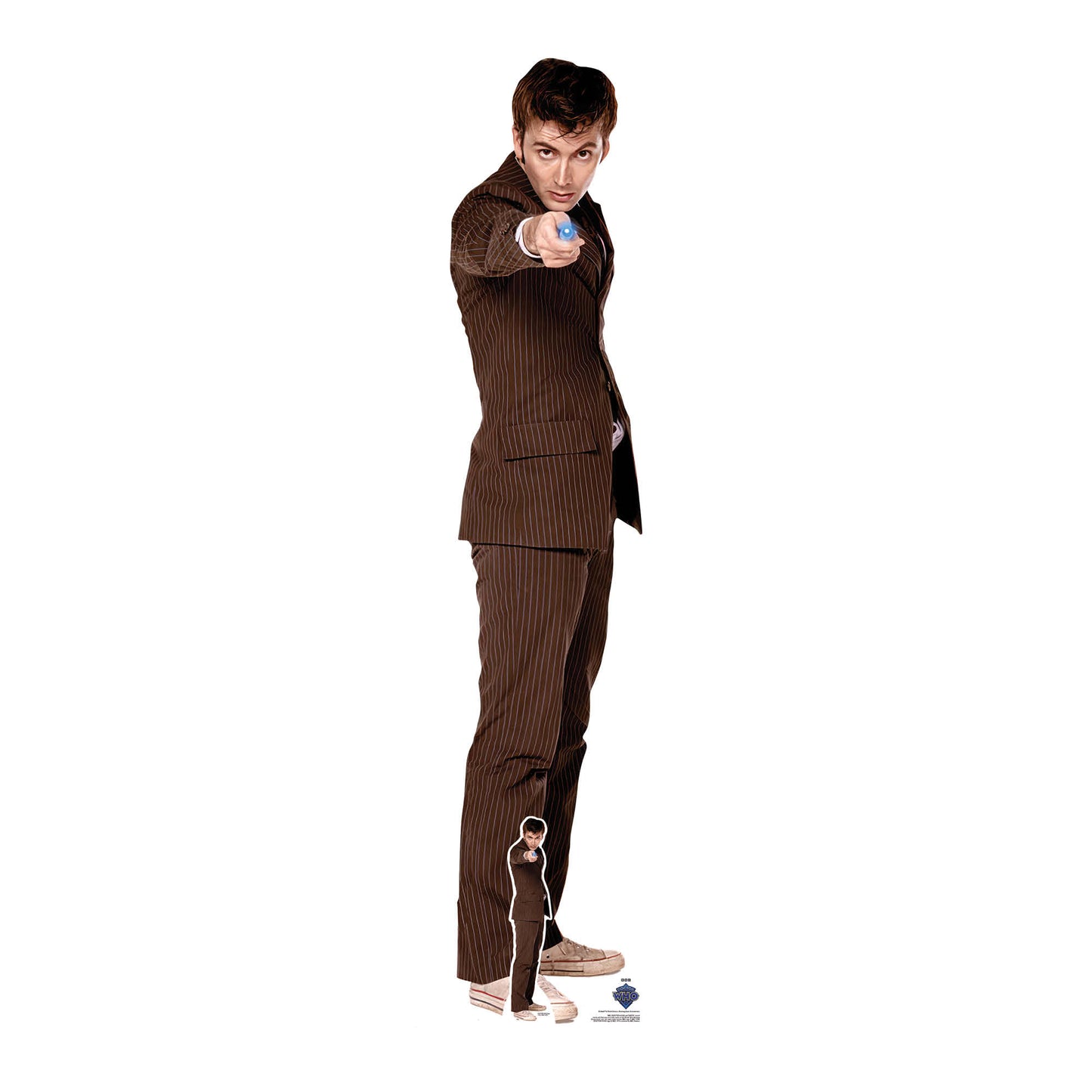 SC4645 Dr Who David Tennant The Tenth Doctor Pointing Sonic Screwdriver Cardboard Cut Out Height 185cm