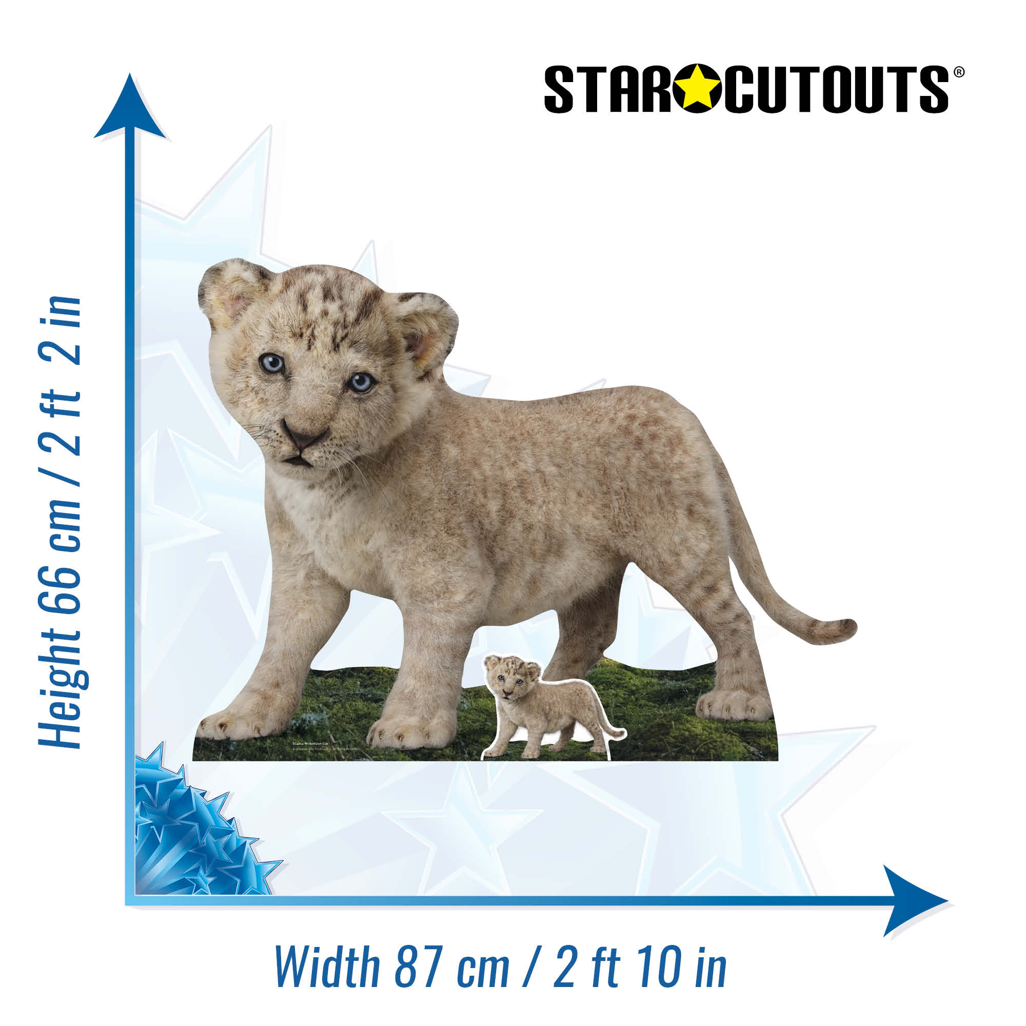 Sc 4654 SC4654 Wicked Lion Cub Cardboard Cut Out Height 66cm – mycardboardcutout