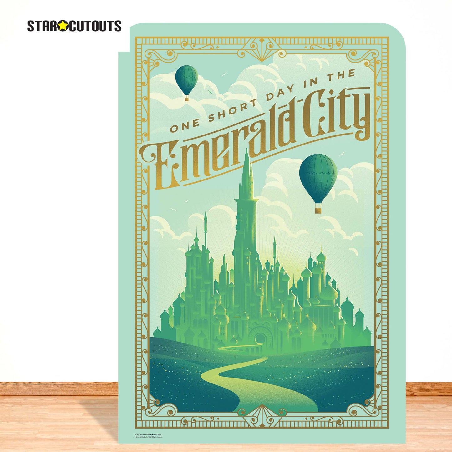SC4656 Wicked Emerald City Backdrop Single Cardboard Cut Out Height 133cm