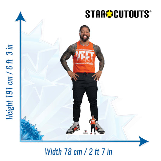 SC4658 Jey Uso Orange YEET - Cardboard Cut Out Height 191cm