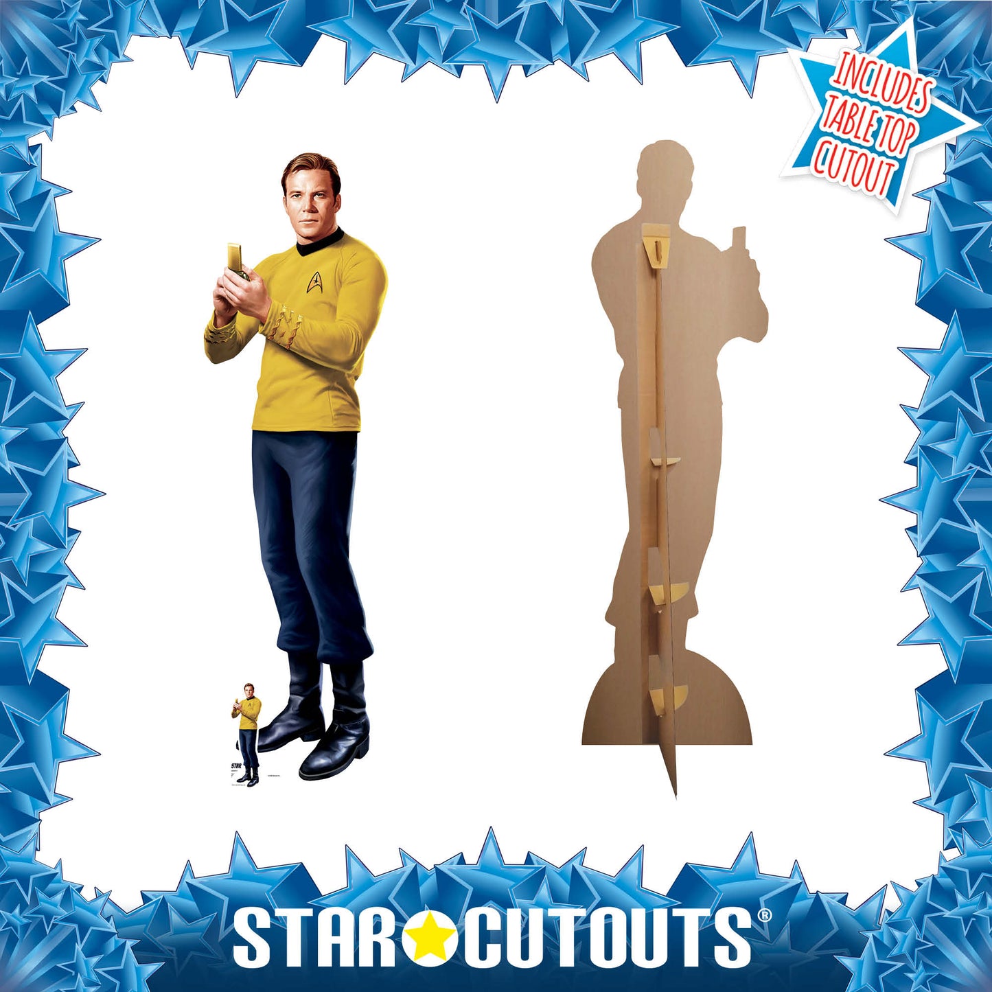 SC4673 Captain Kirk Cardboard Cut Out Height 179cm