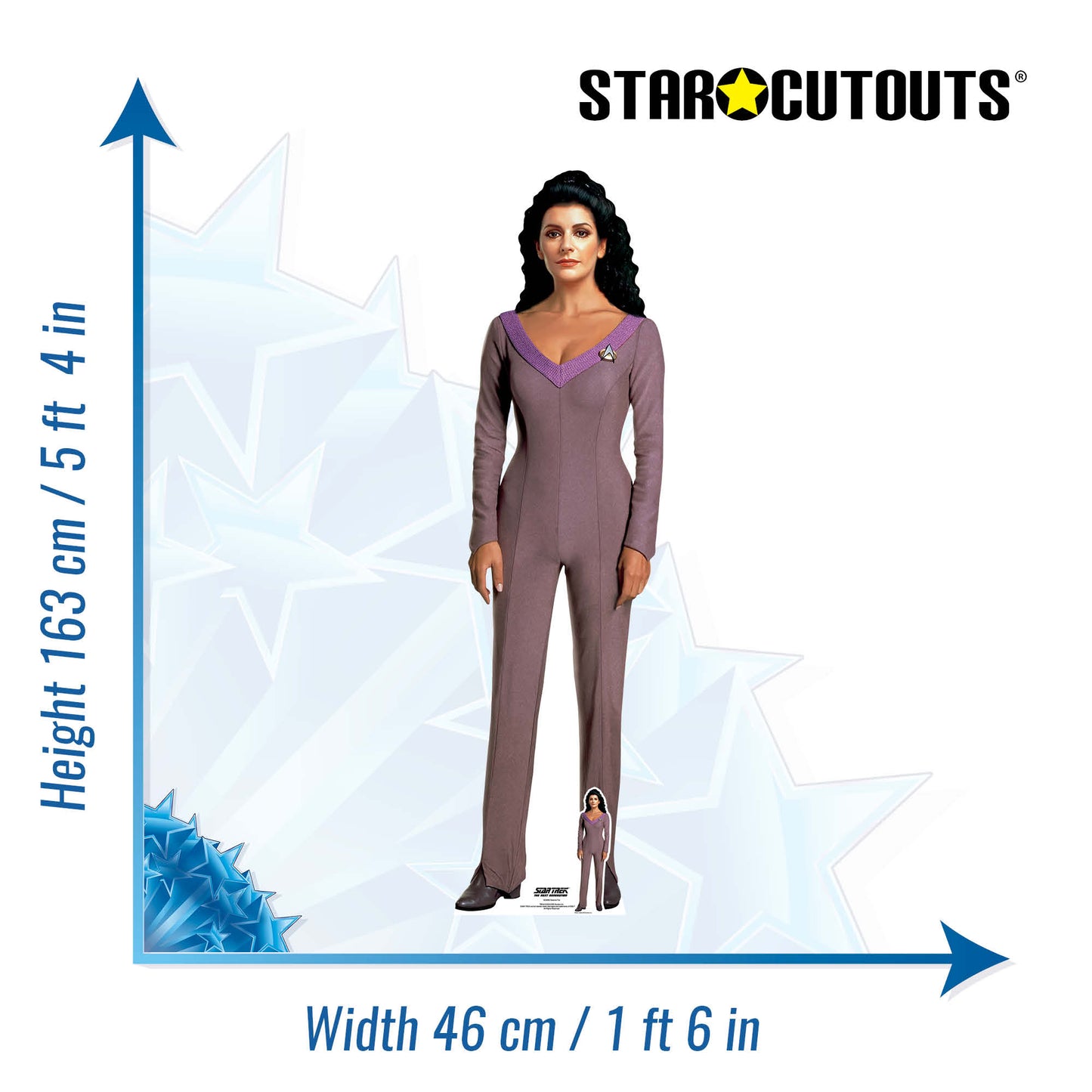 SC4682 Deanna Troi Cardboard Cut Out Height 163cm