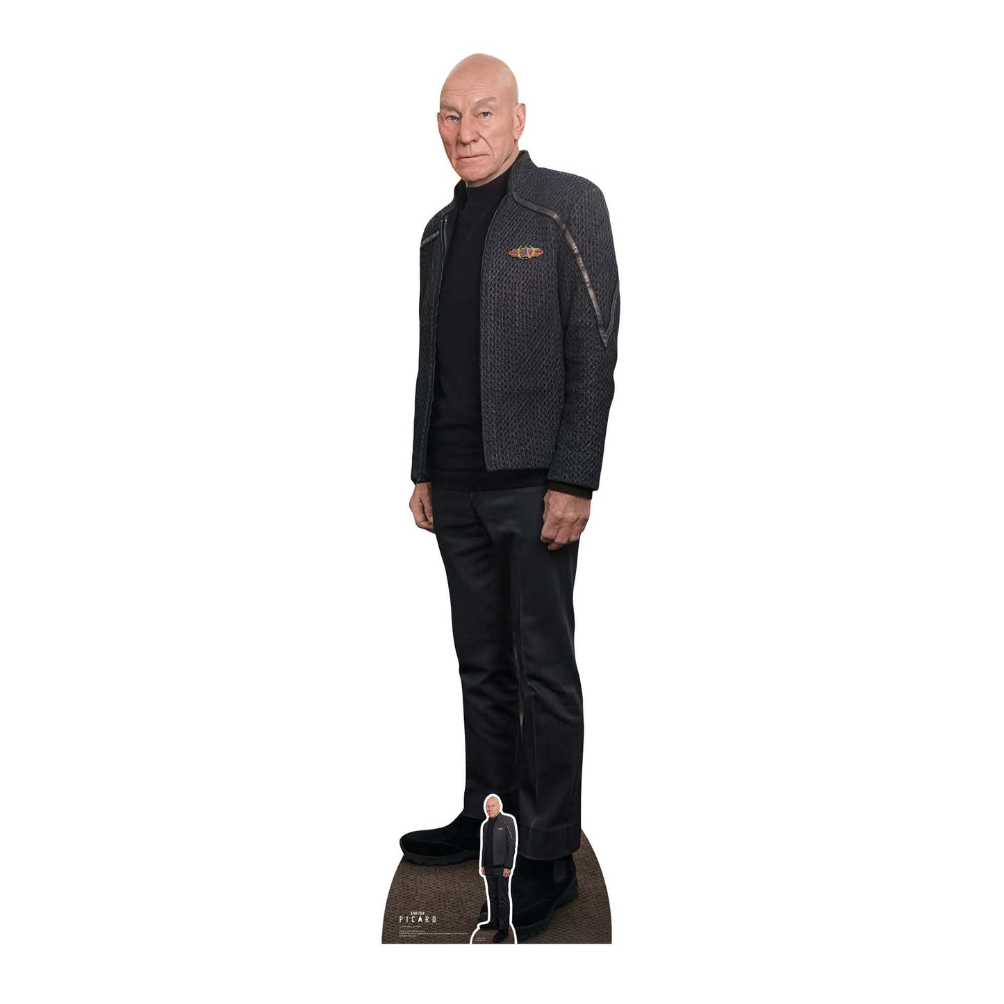 SC4706 Jean Luc Picard Black Outfit Cardboard Cut Out Height 179cm