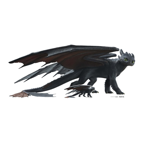 SC4721 Toothless Dragon Live Action Cardboard Cut Out Height 82cm ...