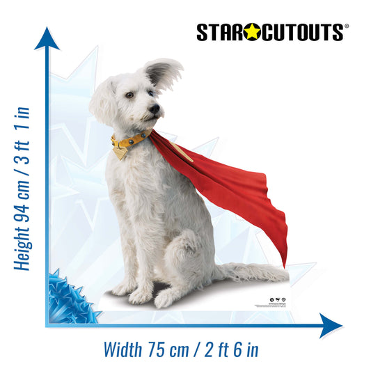 SC4732 Superman 2025 Movie Krypto  Cardboard Cut Out Height 94cm