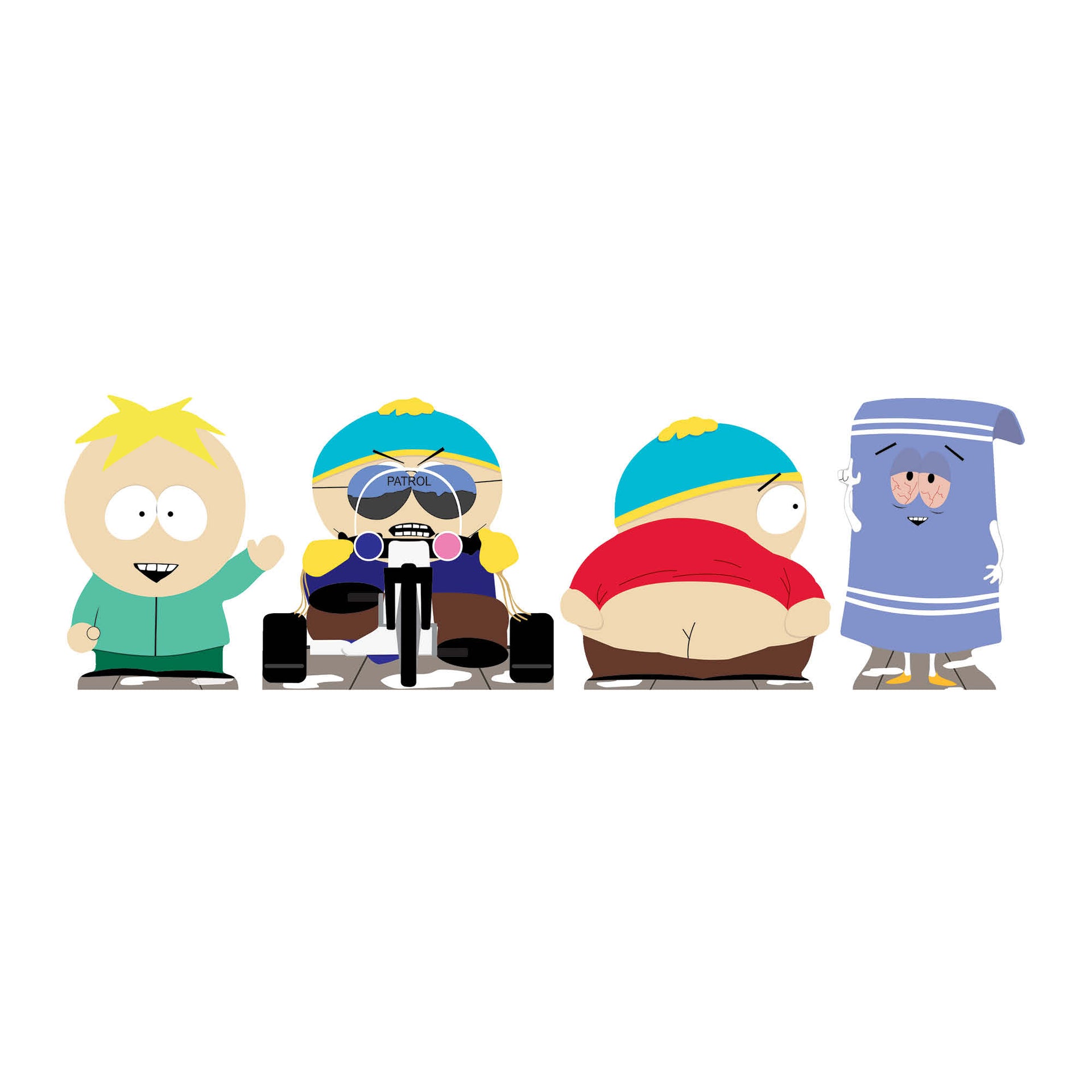 SC4743 South Park Cartman Butters and Towelie Shelf Top Pack