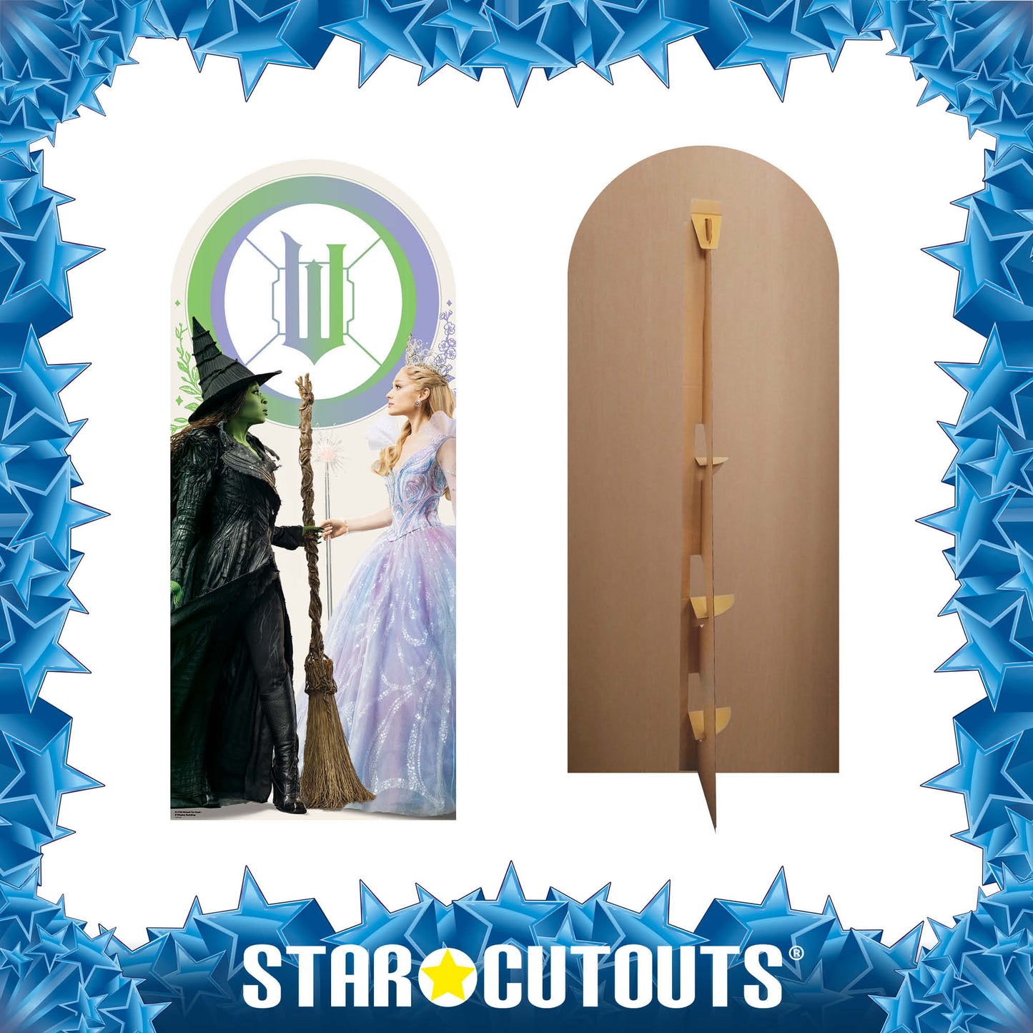 SC4786 Wicked For Good - Glinda & Elphaba - Shiz University Window Backdrop Single Cardboard Cut Out Height 185cm