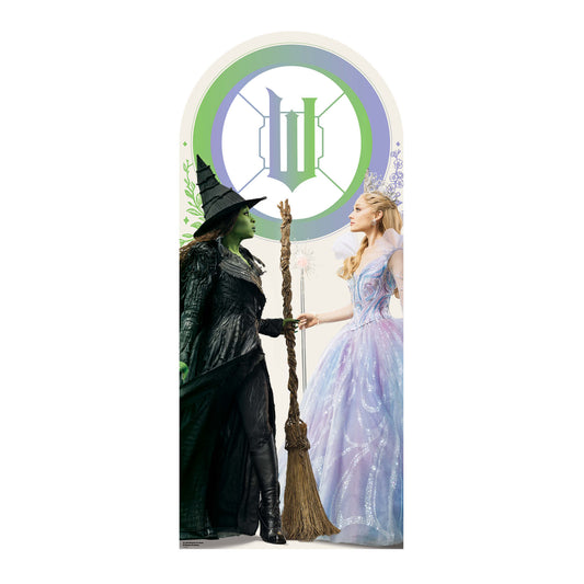 SC4786 Wicked For Good - Glinda & Elphaba - Shiz University Window Backdrop Single Cardboard Cut Out Height 185cm