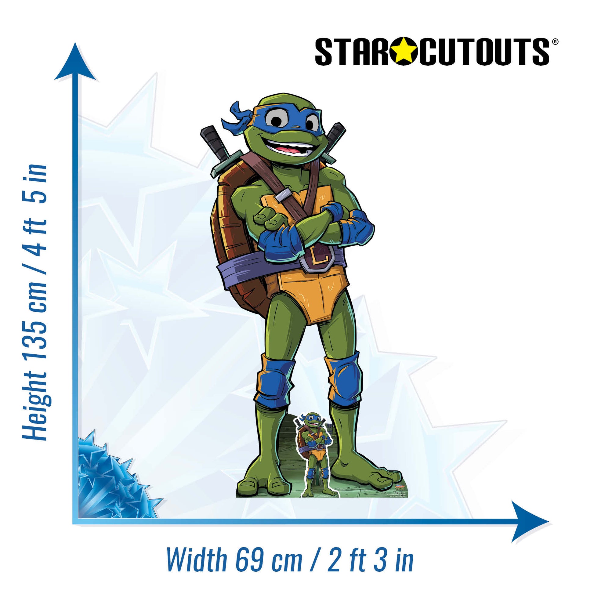 SC4800 Tales of Teenage Mutant Ninja Turtles TMNT  Leonardo Medium Cardboard Cutout Height 135cm