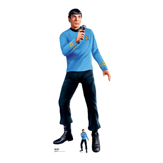 SC4814 Spock with Phaser Star Trek Cardboard Cutout Height 183cm