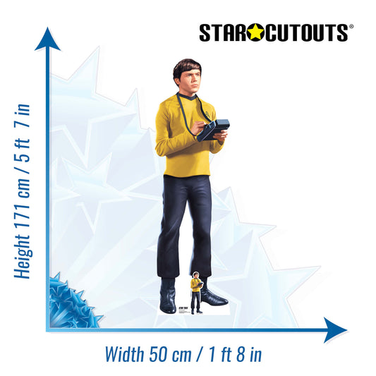SC4816 Pavel Chekov Star Trek Cardboard Cutout – 171cm Helmsman Birthday Party Prop
