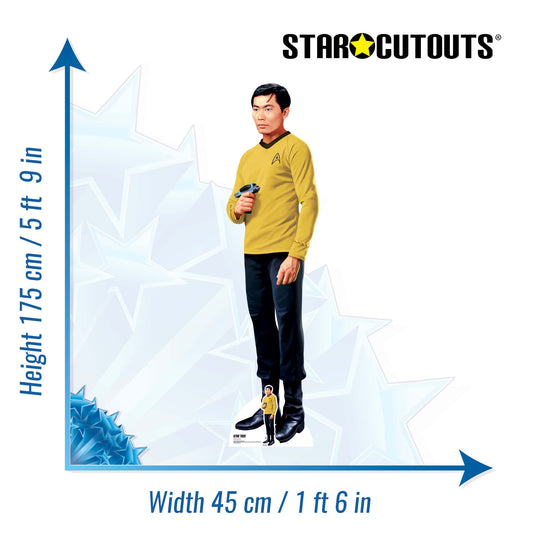 SC4817 Hikaru Sulu Star Trek Cardboard Cutout – 175cm Party Decoration & Fan Collectible