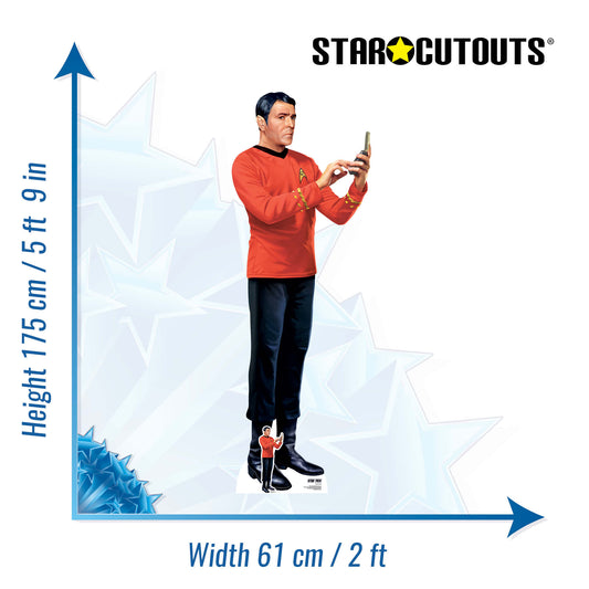 SC4818 Scotty Star Trek Cardboard Cutout – 175cm Engineer Party Display & Gift Idea
