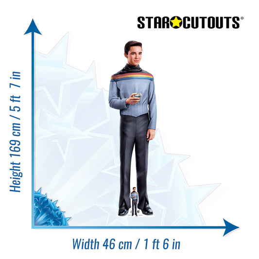SC4820 Wesley Crusher Star Trek Cardboard Cutout – 169cm Birthday Party Display & Gift