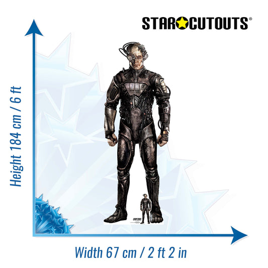 SC4821 Borg Drone Star Trek Cardboard Cutout – 184cm Sci-Fi Party Prop & Fan Collectible