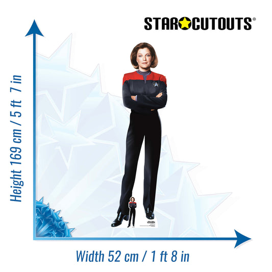 SC4822 Kathryn Janeway Star Trek Cardboard Cutout – 169cm Captain Party Decor & Gift