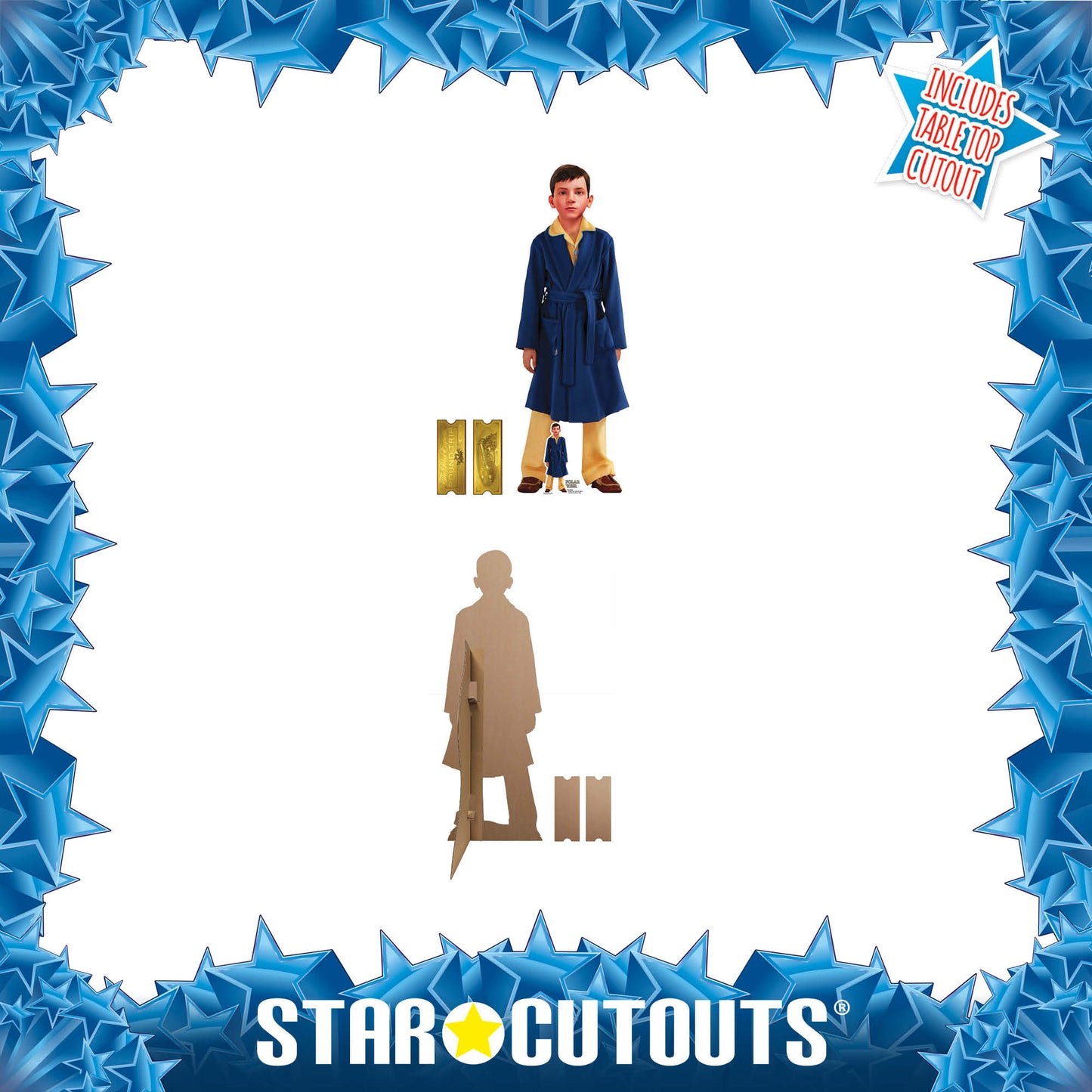 SC4829 The Polar Express Hero Boy Christmas Cardboard Cutout Height 135cm