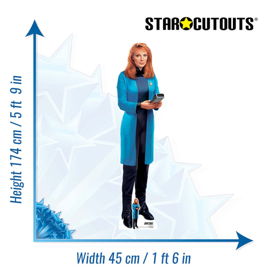 SC4830 Beverly Crusher Star Trek Cardboard Cutout – 174cm Doctor Party Display & Fan Gift