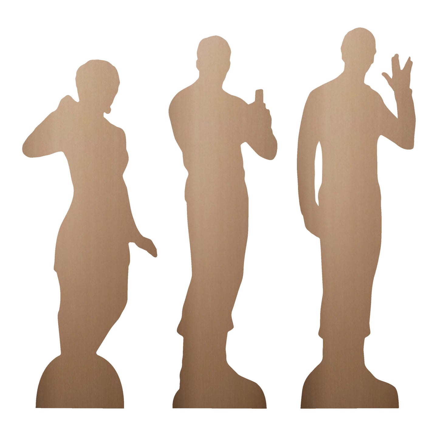 SC4834 Star Trek Original Series Shelf Top Pack Captain Kirk, Uhura, Spock Cardboard Cutouts  Height 30cm