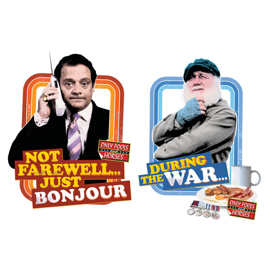 SC4844 Not Farewell Just Bonjour & During the War Wall Décor  Cardboard Cut Out Height 57cm