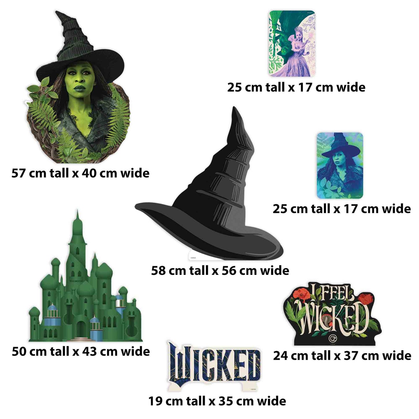 SC4856	Wicked For Good Elphaba Star Mini Bundle (Multi-Function)  Cardboard Cutouts