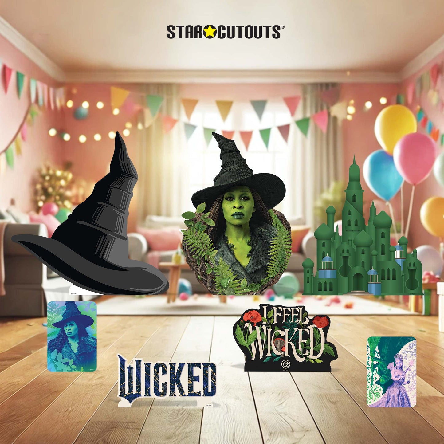 SC4856	Wicked For Good Elphaba Star Mini Bundle (Multi-Function)  Cardboard Cutouts