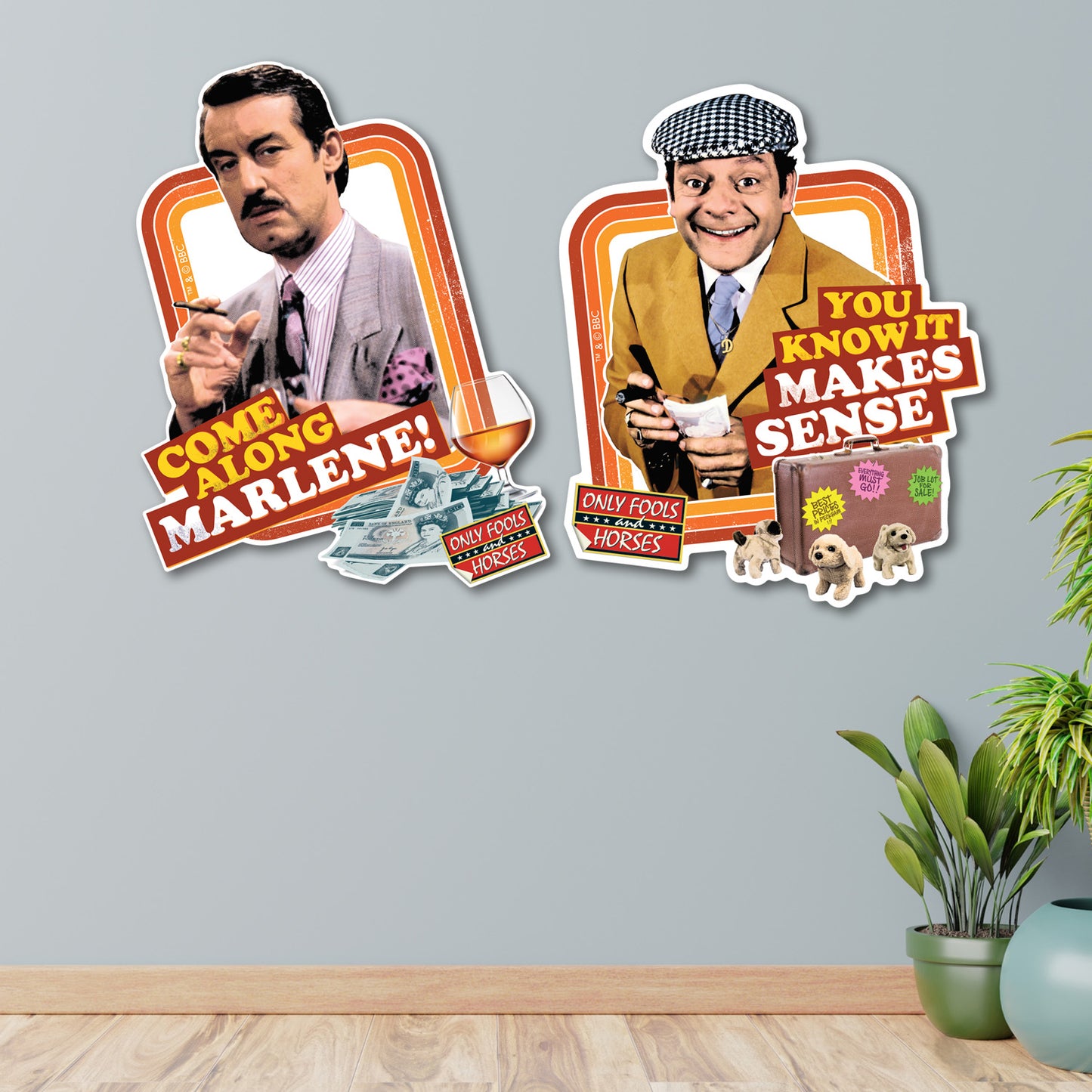 SC4876 Come Along Marlene & You Know It Makes Sense Wall Décor  Cardboard Cut Out Height 59cm