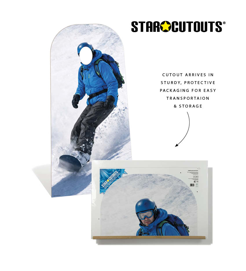 SC4888 Snowboarder Stand-in Cardboard Cutout Height 190cm
