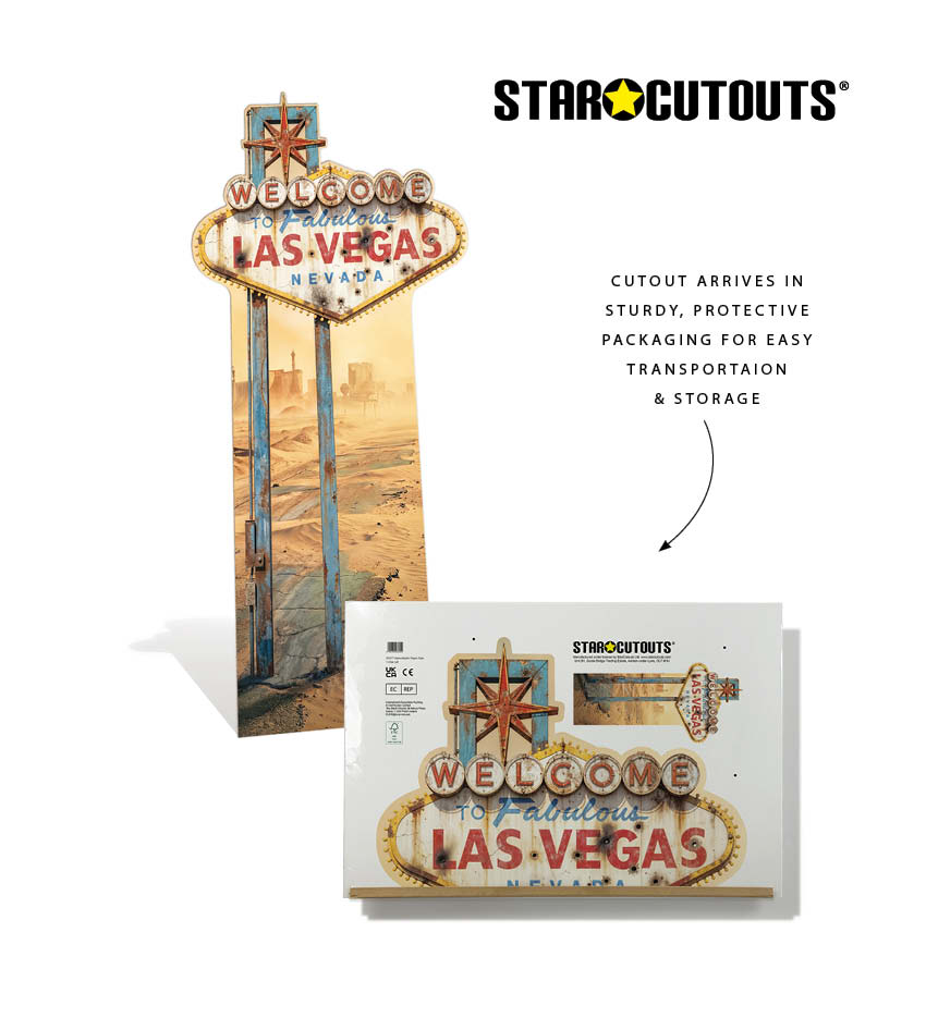 SC4889 Apocalyptic Vegas Sign Cardboard Cutout Height 194cm