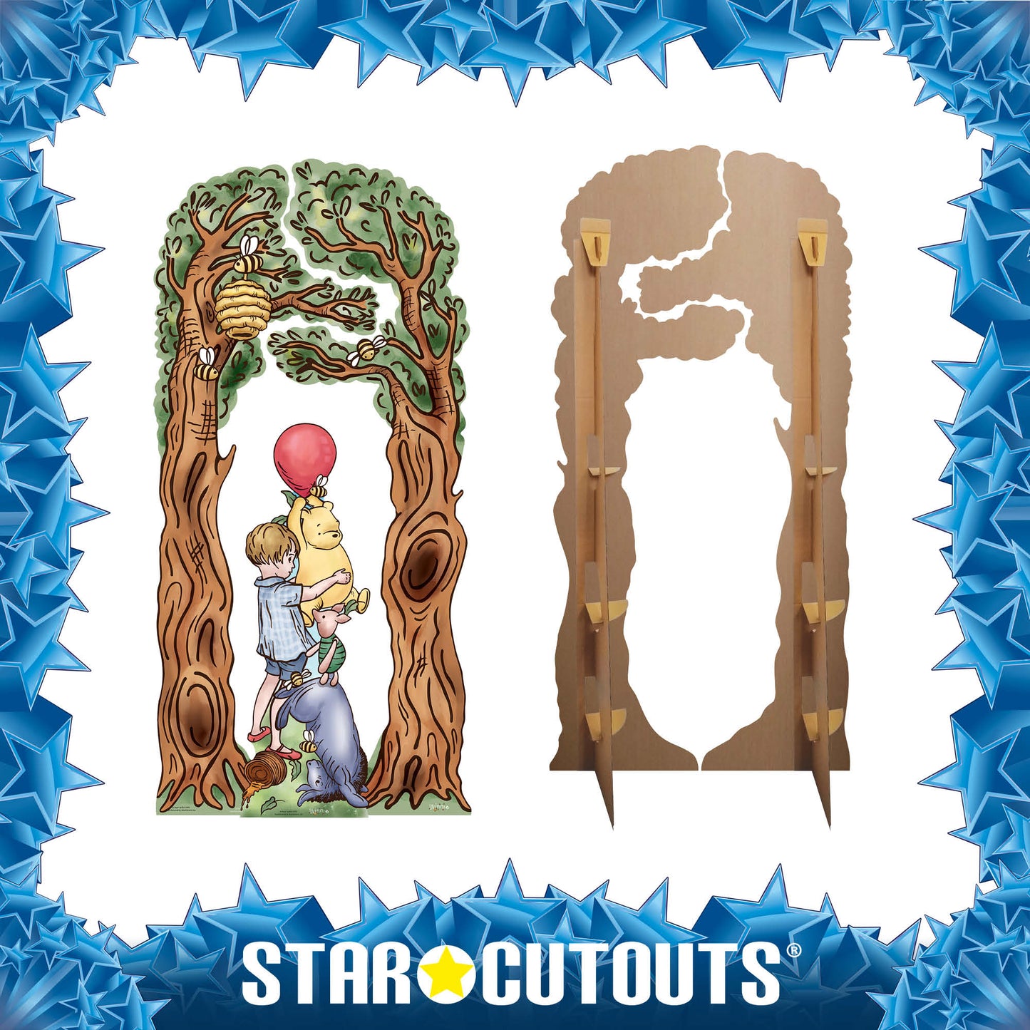 SC4894 Winnie & Tree Arch Decorations Double Pack Cardboard Cutout Height 195cm