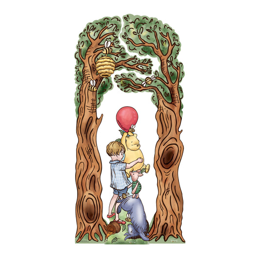 SC4894 Winnie & Tree Arch Decorations Double Pack Cardboard Cutout Height 195cm
