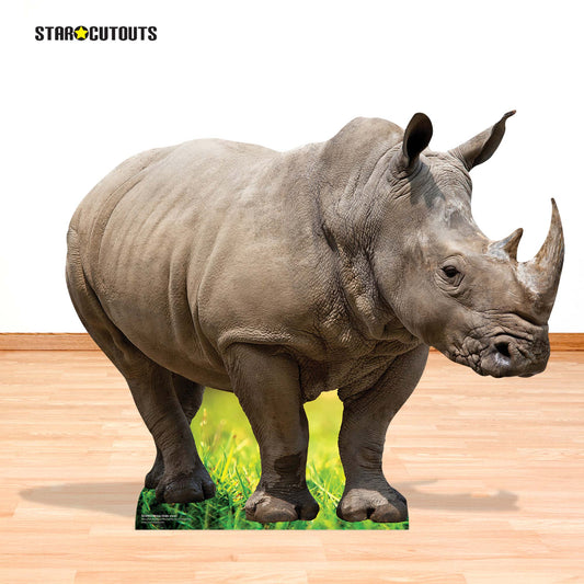 SC4903 Rhino Side View  Cardboard Cutout Height 94cm