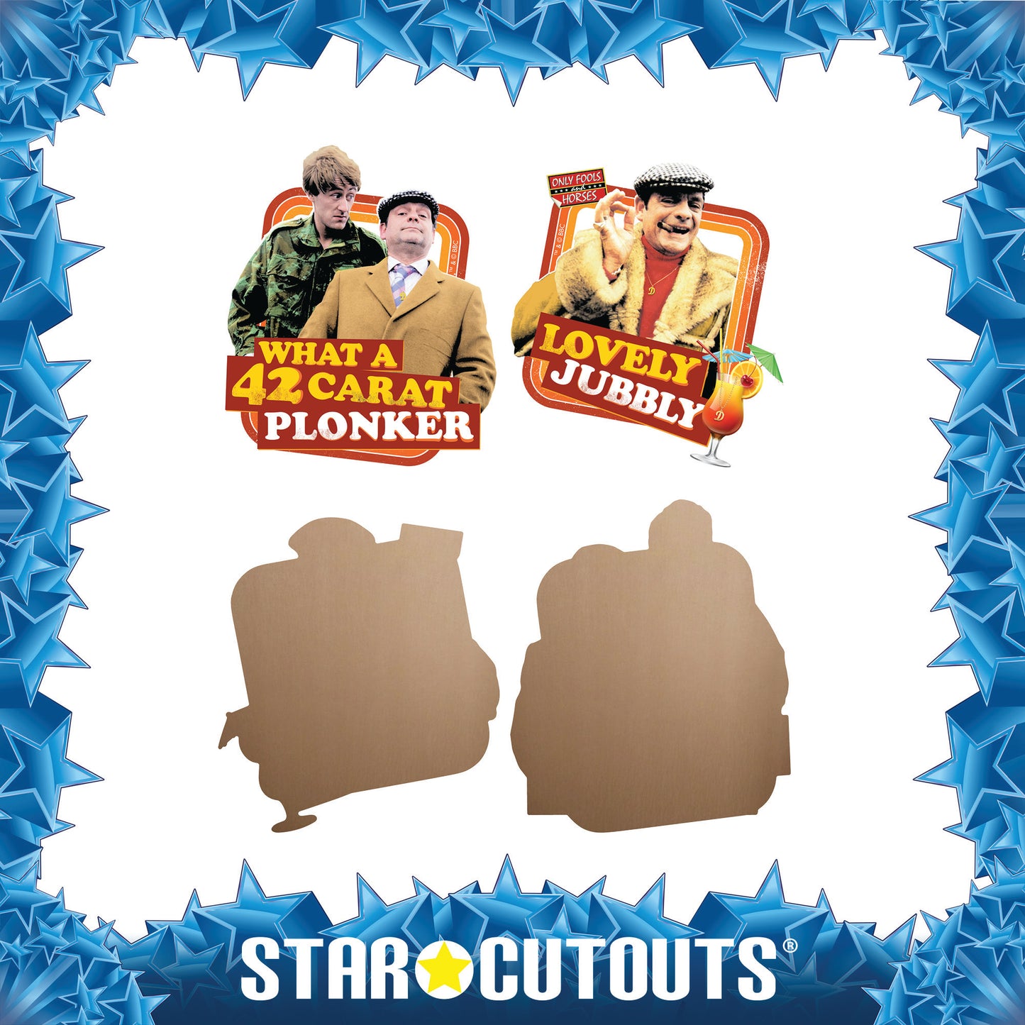 SC4920 What a 42-Carat Plonker & Lovely Jubbly Wall Décor  Cardboard Cut Out Height 55cm