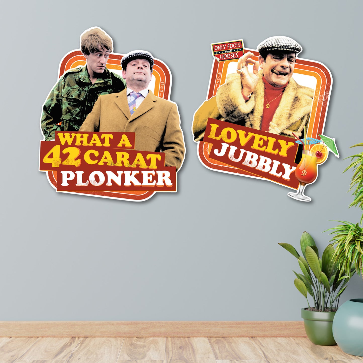 SC4920 What a 42-Carat Plonker & Lovely Jubbly Wall Décor  Cardboard Cut Out Height 55cm