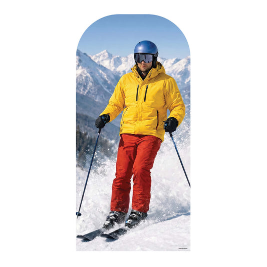 SC4925 Skier Stand-in Cardboard Cutout Height 190cm
