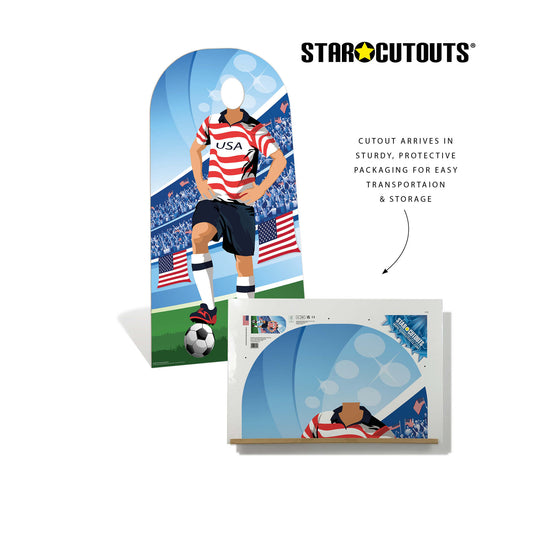 SC4935 USA Football World Tournament Cup Stand-in Cardboard Cutout Height 190cm