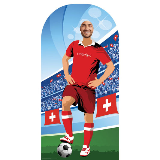 SC4942 Switzerland Football World Tournament Cup Stand-in Cardboard Cutout Height 190cm