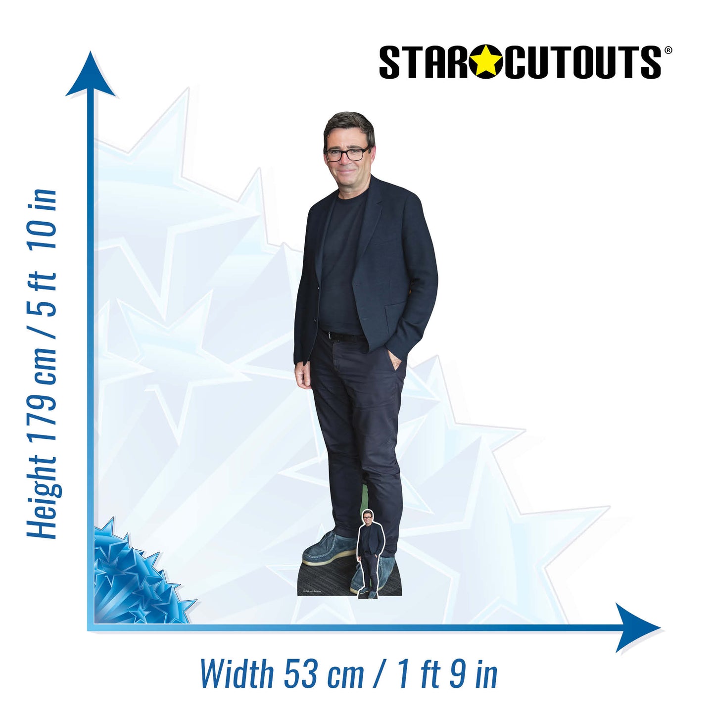 SC4960 Andy Burnham Lifesize Cardboard Cutout Height 179cm