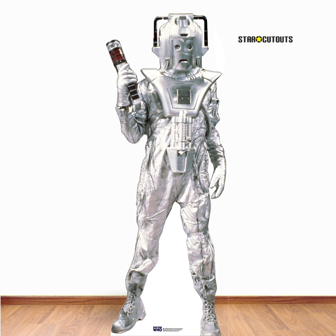 SC567 Classic Cyberman Earth Shock Style Cardboard Cutout