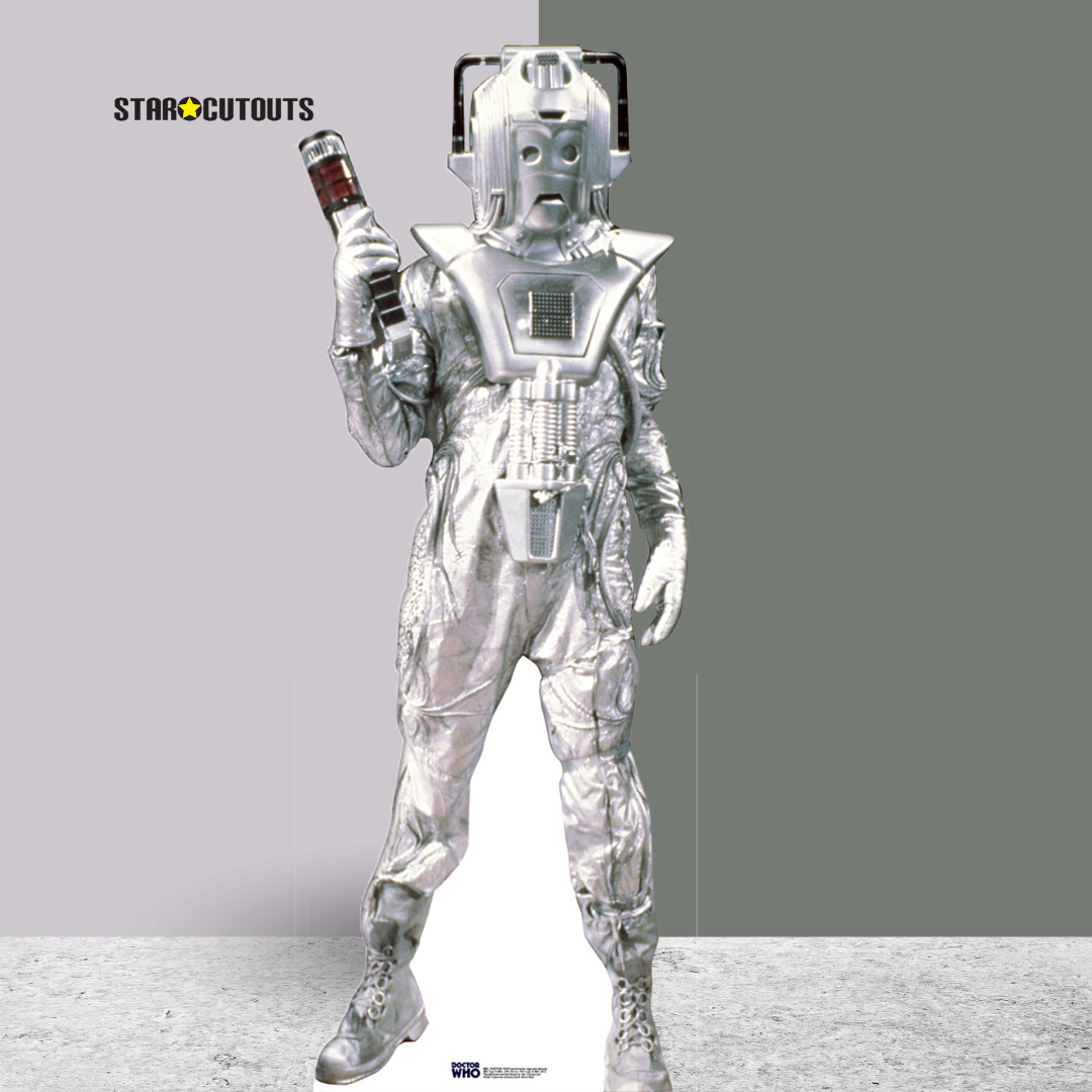 SC567 Classic Cyberman Earth Shock Style Cardboard Cutout