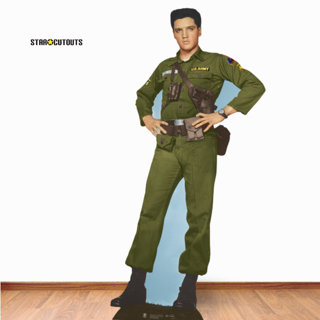 Elvis GI Blues Army Cardboard Cutout - mycardboardcutout