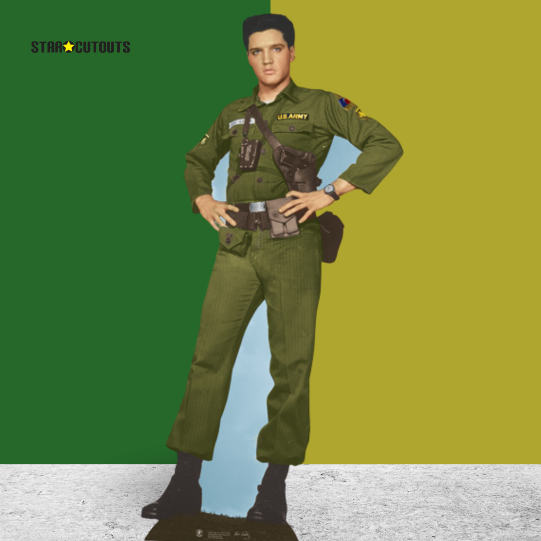 Elvis GI Blues Army Cardboard Cutout - mycardboardcutout