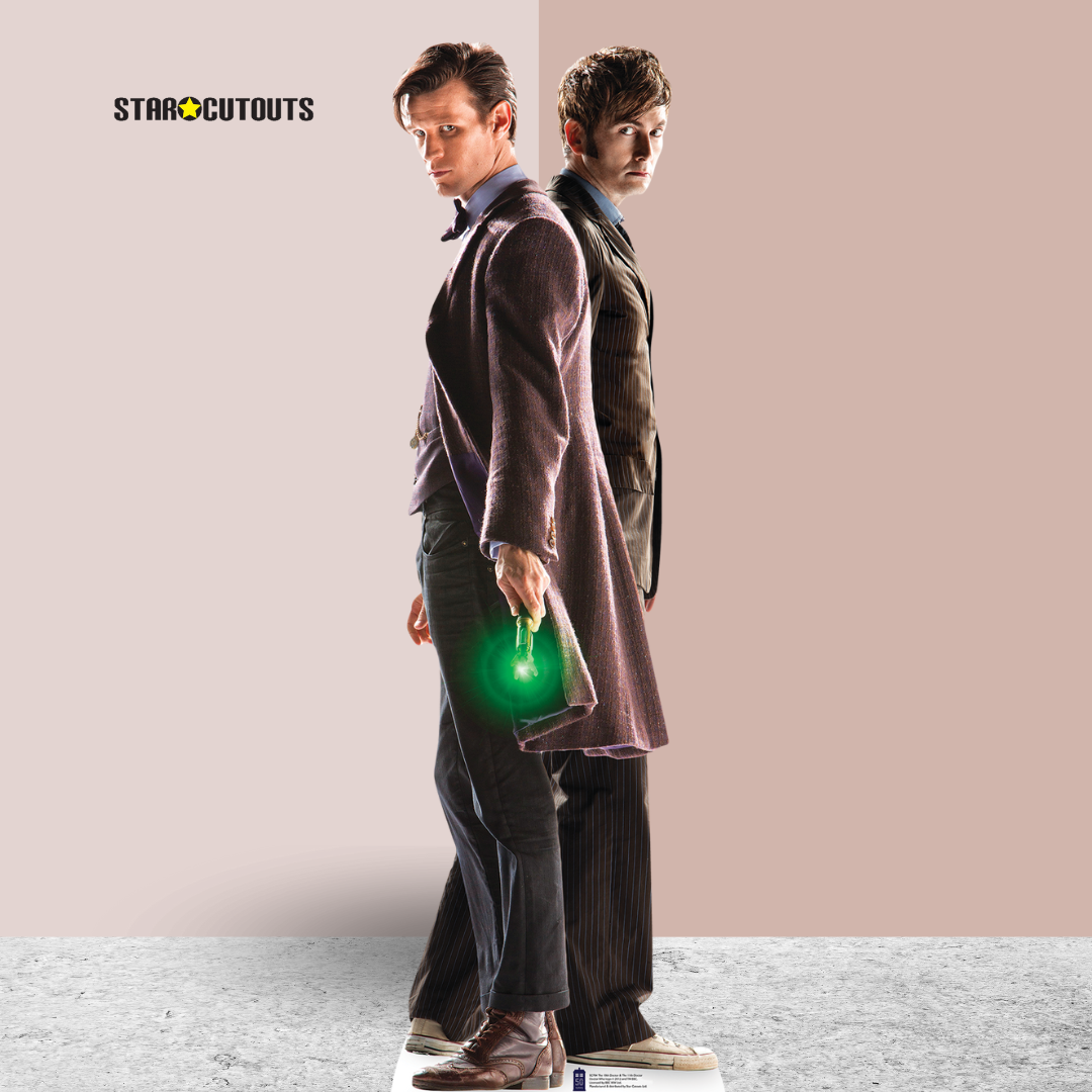 Doctor Who Matt Smith David Tennant Cardboard Cutout Anniversary Special 10th and 11th - mycardboardcutout